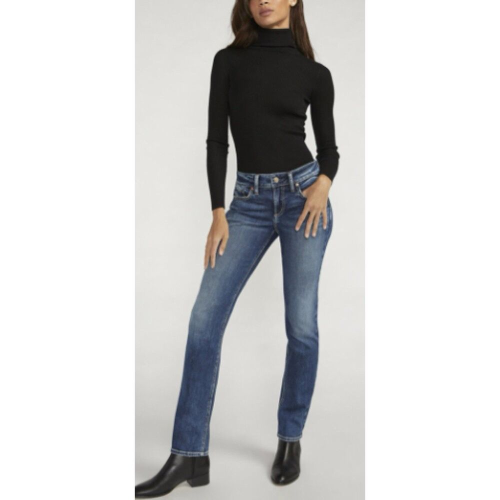 Silver Jeans Womens Size 32x29 Britt Skinny‎ Blue Stretch Denim